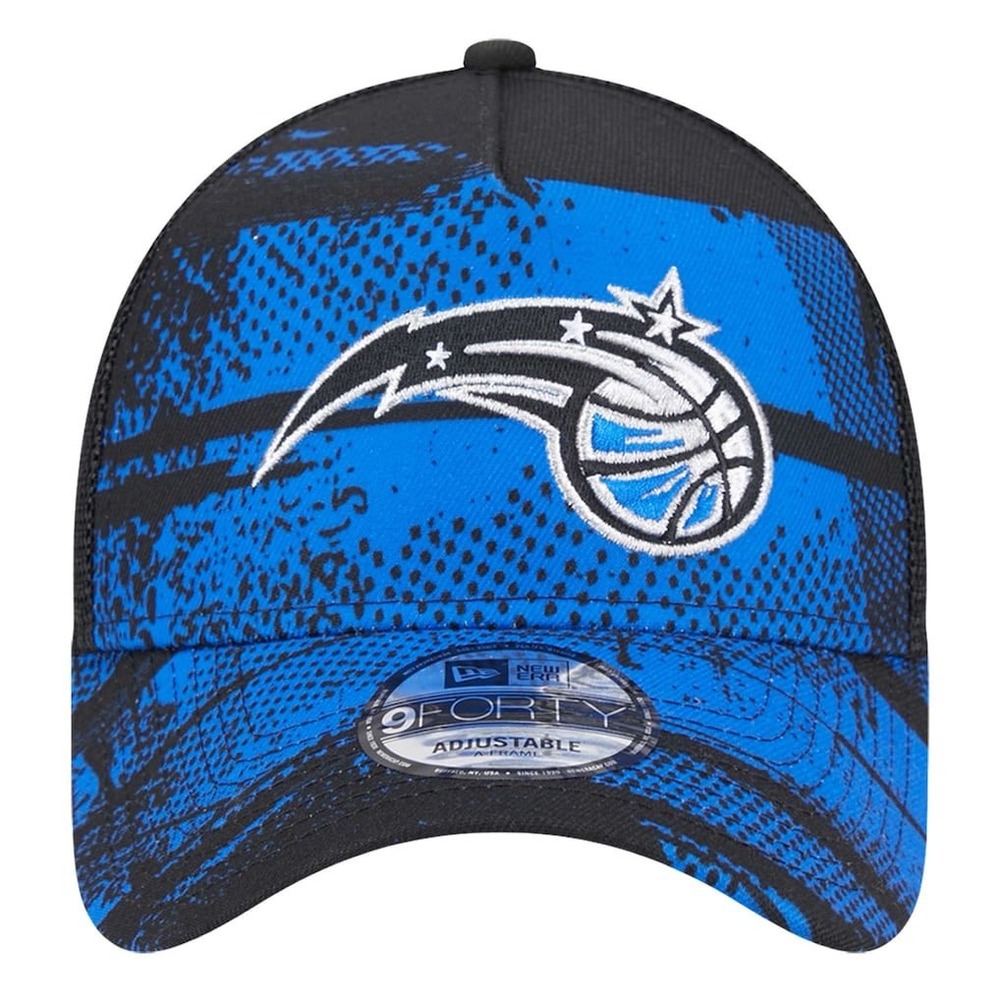 Orlando Magic Hat‎ Cap New Era NBA 9FORTY Trucker Men Adjustable Blue Black NWT